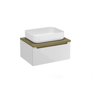 Koupelnová skříňka pod umyvadlo Naturel Stilla 60x30x45 cm bílá STILLAD06007DBK