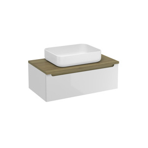 Koupelnová skříňka pod umyvadlo Naturel Stilla 80x30x45 cm bílá STILLAD08005DBK