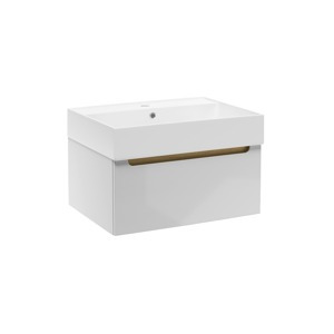 Koupelnová skříňka s umyvadlem Naturel Stilla 60x30x45 cm bílá STILLAD06007U2