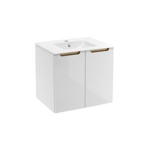 Koupelnová skříňka s umyvadlem Naturel Stilla 60x60x45 cm bílá STILLAD06033U1